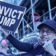 Manifestación a favor de la condena a Donald Trump en Nueva York. Foto: DW