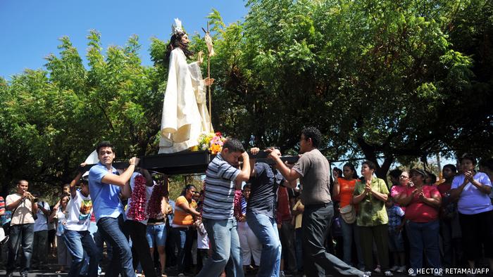 Procesión del Viernes Santo en Managua. Foto: DW. Archivo.