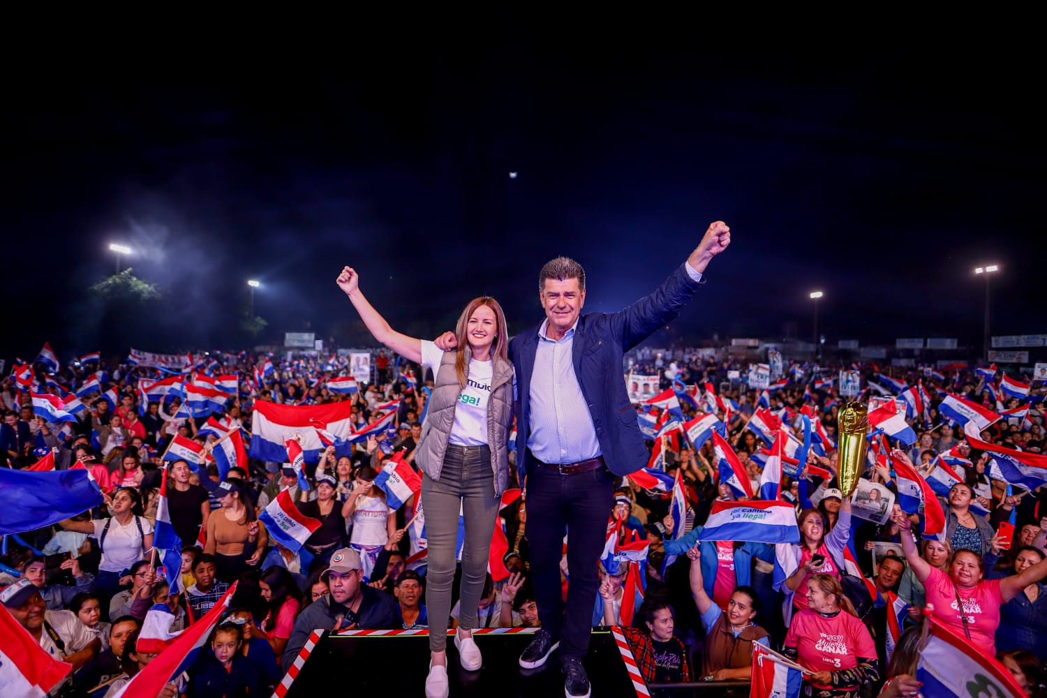 Soledad Núñez y Efraín Alegre. Foto: Gentileza.