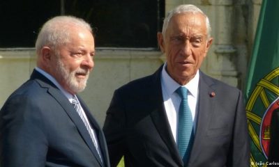 Lula da Silva junto a Marcelo Rebedo de Sousa en su visita a Portugal. Foto: DW