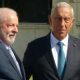 Lula da Silva junto a Marcelo Rebedo de Sousa en su visita a Portugal. Foto: DW