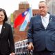 Presidentes Tsai (Taiwán) y Giammattei (Guatemala) en Taipéi. Foto: DW