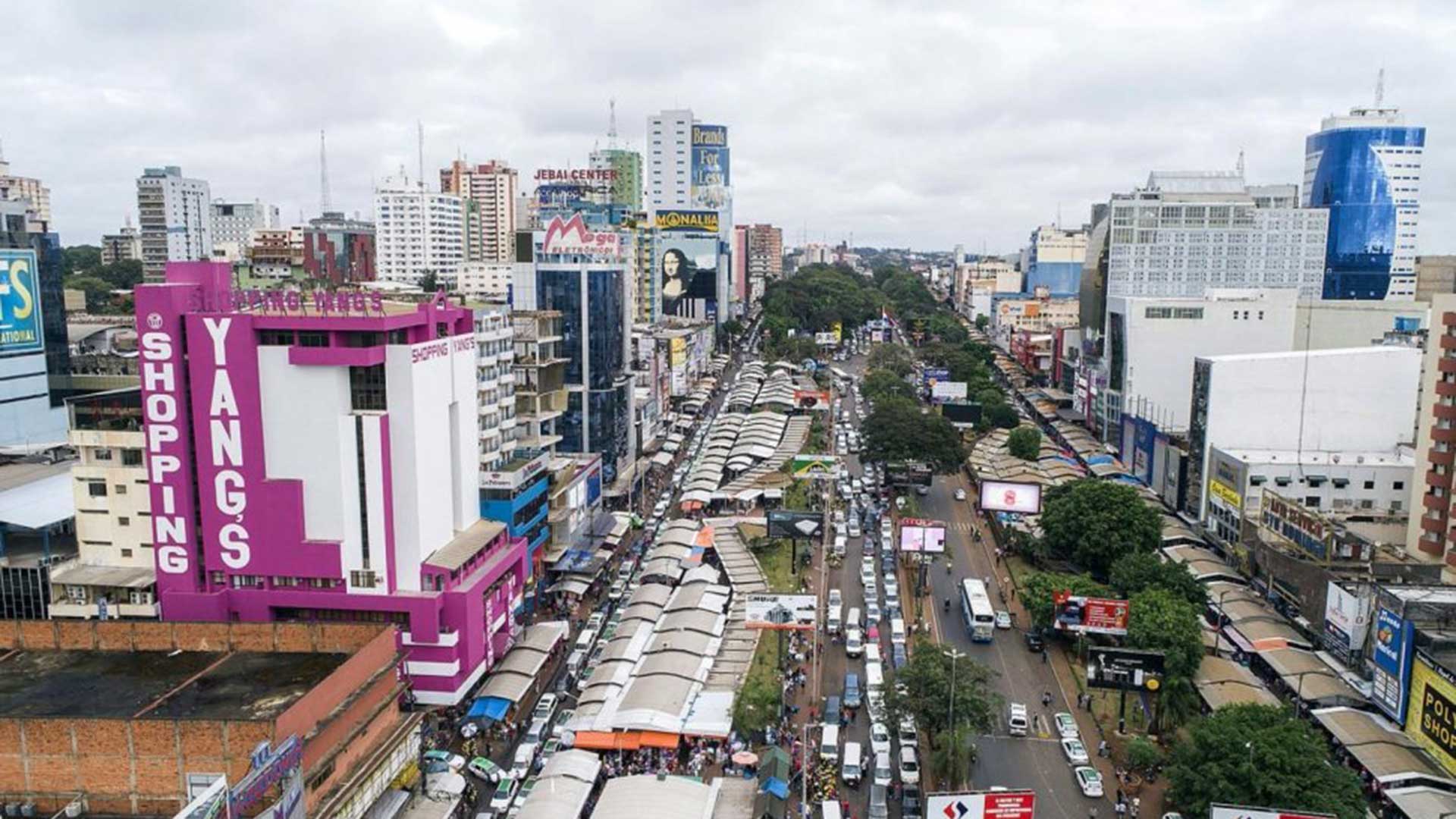 Zona comercial de Ciudad del Este. Foto referencial.