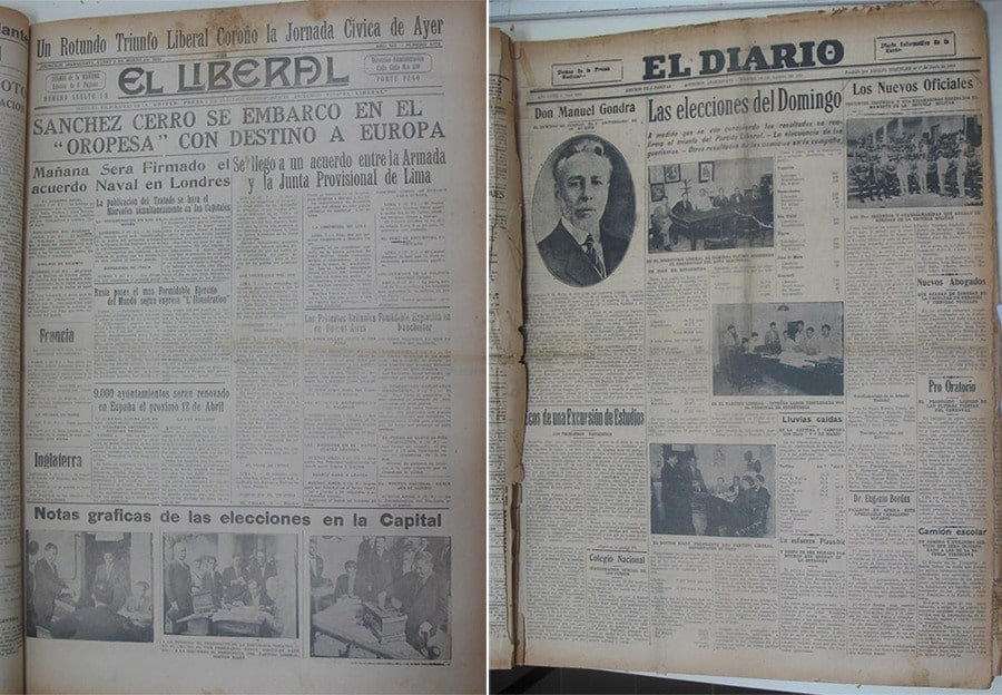 El Liberal, marzo de 1931. Elecciones legislativas. Hemeroteca Biblioteca Nacional del Paraguay