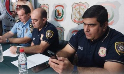 En conferencia de prensa, las autoridades anunciaron la detención. Foto: Gentileza