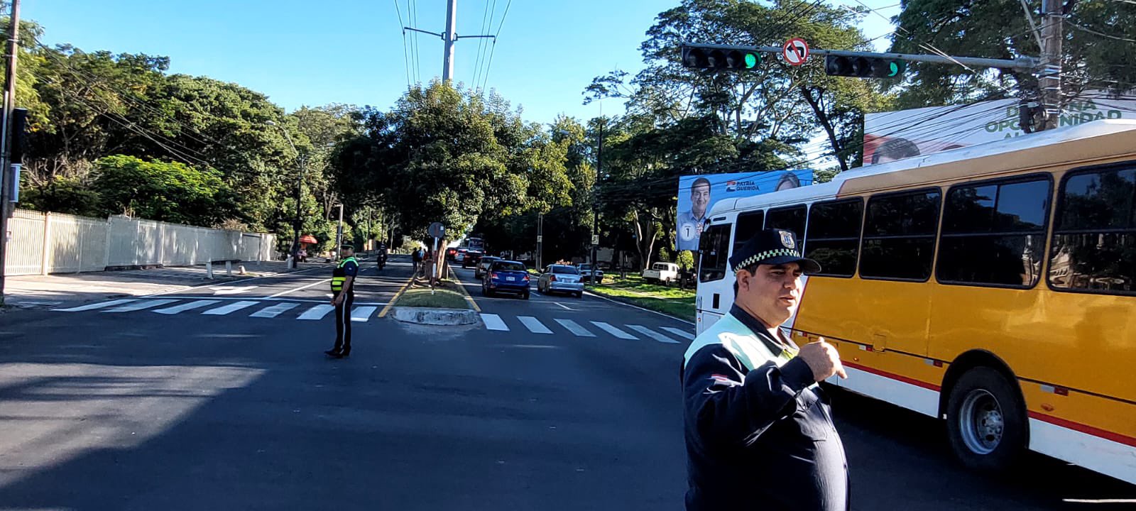 Eliminación del giro a la izquierda. Foto: Tránsito Asunción.