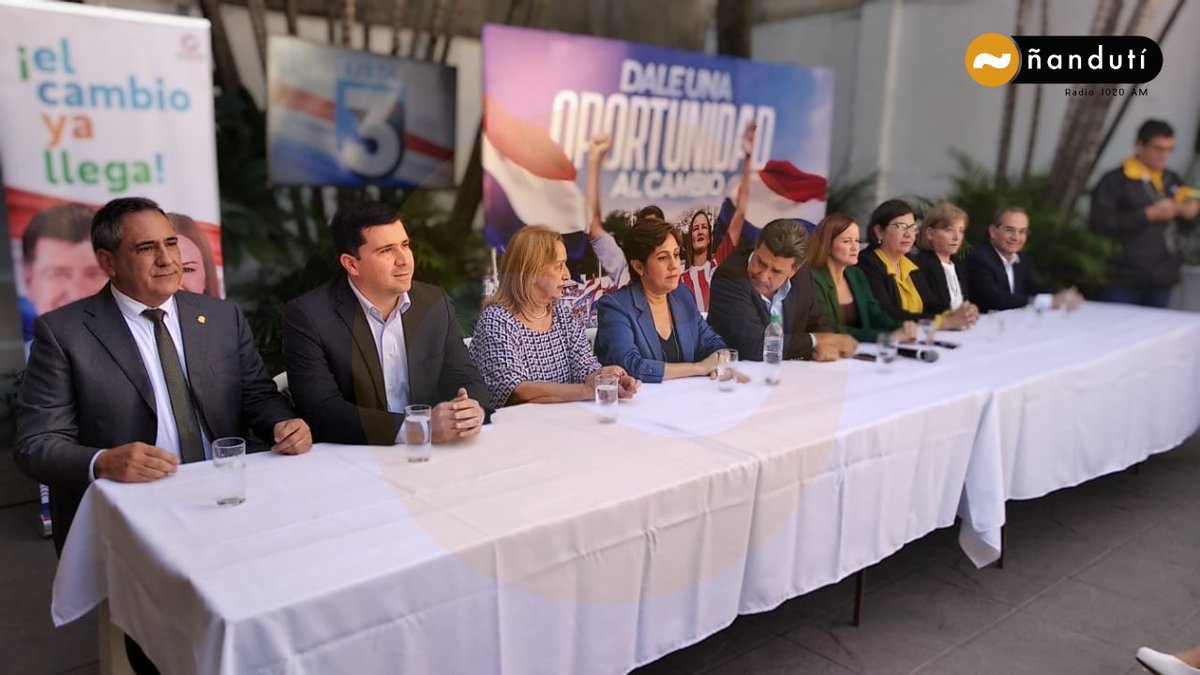 Conferencia de prensa de la Concertación Nacional. Foto: Ñanduti 1020 AM.