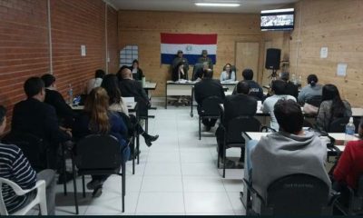 El tribunal de Sentencia integrado por los jueces Amado Yuruhan, Rosana Ortiz y Fanny Cáceres. Foto: Gentileza.