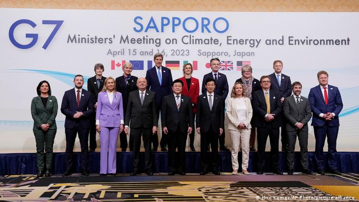 Foto de familia de la reunión de ministros de Energía y Medio Ambiente del G7 en Sapporo.. Foto: DW.