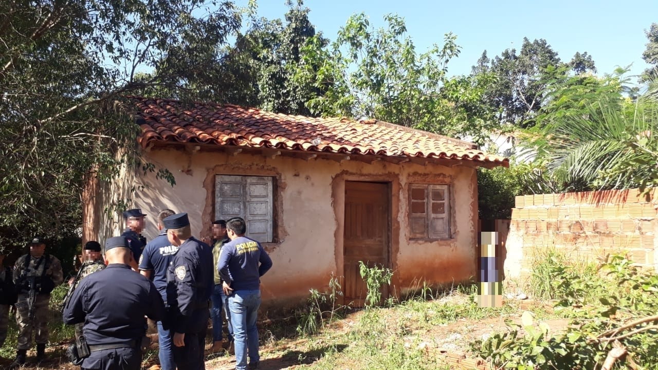 En esta vivienda fue hallado el cuerpo de la niña. Foto: Gentileza.