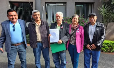 Candidatos del Frente Guasu en la Fiscalía. Foto: Gentileza.