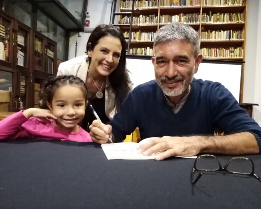 Urbano Palacio, durante la presentación de su libro. Cortesía