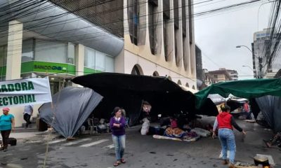 Campesinos retornan a Asunción. Foto: ABC TV