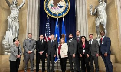 Delegación de fiscales paraguayos con autoridades del Departamento de Justicia de los Estados Unidos. Foto: Gentileza.