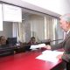 Asesor jurídico del Senado, Miguel Ángel Brítez presentando denuncia ante la Fiscalía. Foto: Gentileza.