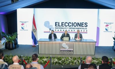 Ministros del TSJE durante la apertura de las Elecciones Generales 2023. Foto: TSJE.