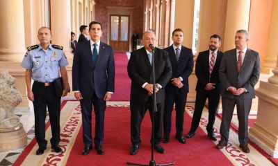 Reunión de ministros del TSJE con el presidente de la República. Foto: Agencia IP.