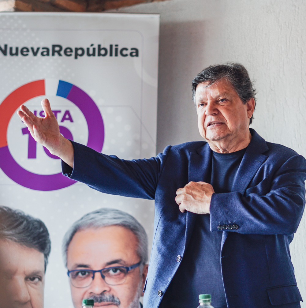 Euclides Acevedo, candidato a presidente de la República. Foto: Gentileza