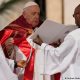 El Papa durante la misa de Domingo de Ramos