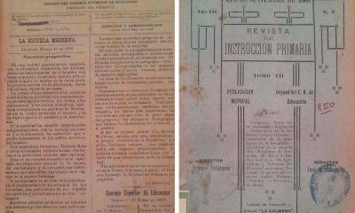 Publicaciones pedagógicas de 1889 y 1909. Cortesía