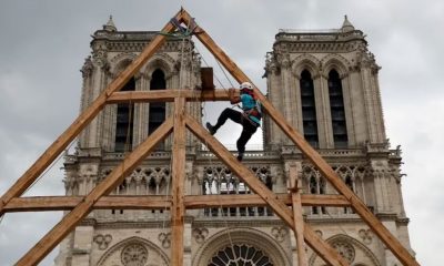 Avanza la reconstrucción de la catedral de Notre Dame de París (Foto: AP Foto/Francois Mori, archivo