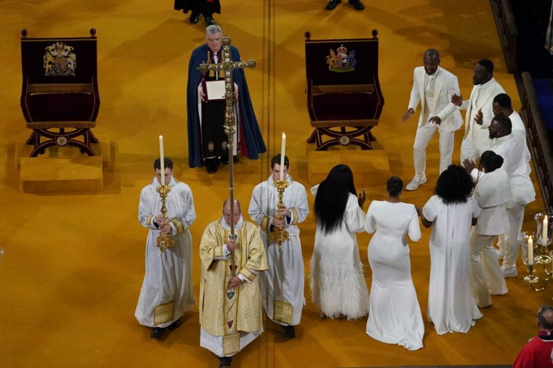 Es la primera vez que un coro de góspel hace parte de la ceremonia de coronación de un rey británico.