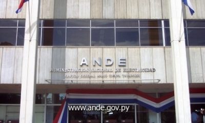 Fachada de la ANDE en Asunción. Foto: Gentileza.