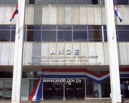 Fachada de la ANDE en Asunción. Foto: Gentileza.