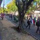 Los "payistas" llegando al Centro rumbo a la Fiscalía. Foto: El Nacional.