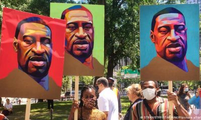 Protestas en el primer aniversario del asesinato de George Floyd en manos de la Policía, el 25 de mayo de 2021. Foto: DW.