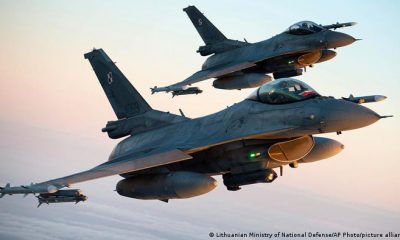 F-16 polacos. Foto: DW.