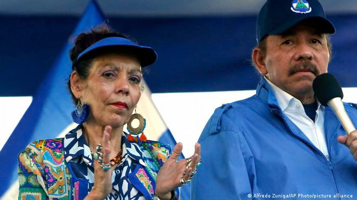 Rosario Murillo y Daniel Ortega. Foto: DW.