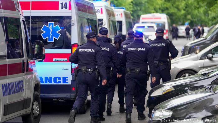 Policía de Serbia. Foto: DW