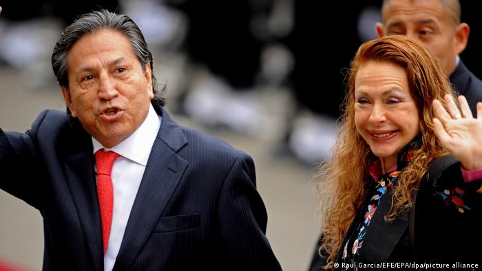 Alejandro Toledo y su esposa Eliane Karp. Foto: DW.