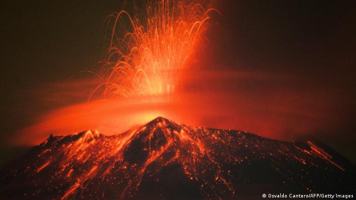 Volcán Popocatépetl. Foto: DW.