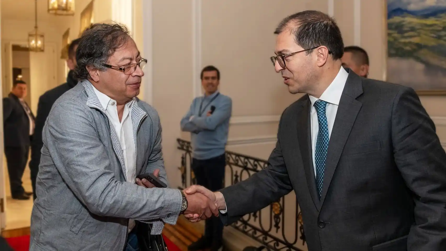 Gustavo Petro y Francisco Barboza. Foto: El Español.