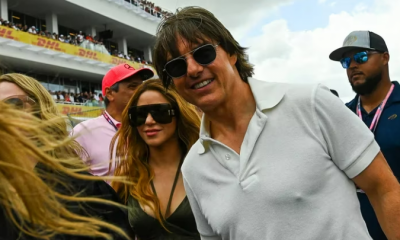 Shakira y Tom Cruise. Foto: Infobae.