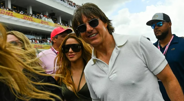 Shakira y Tom Cruise. Foto: Infobae.