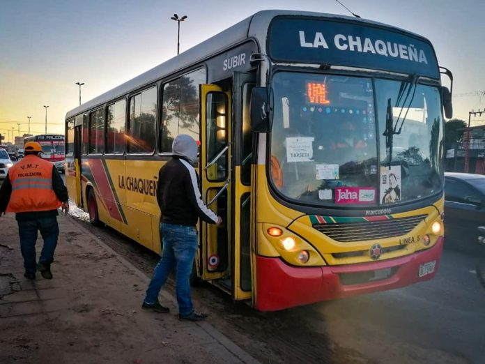 a Chaqueña SATC (línea 5) es una de las empresas que llegarán hasta la zona de la Oficinas del Gobierno en la Bahía de Asunción. Foto: MOPC