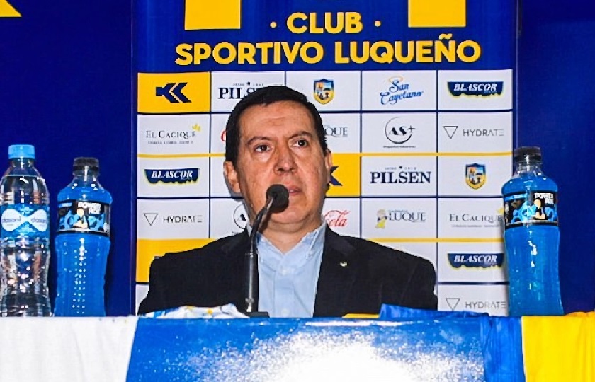 Daniel Rodríguez, presidente de Sportivo Luqueño. Foto: @SpLuquenOficial.