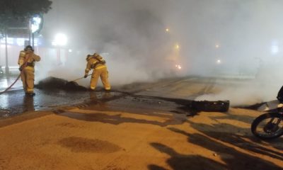 Disturbios en todo el país. Foto: Policía Nacional