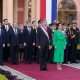 El presidente Mario Abdo Benítez junto a su esposa, Silvana López Moreira. Foto: Presidencia.