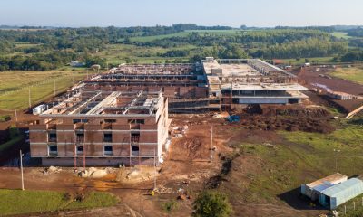 Construcción del Gran Hospital del Sur en Encarnación. Foto: MOPC