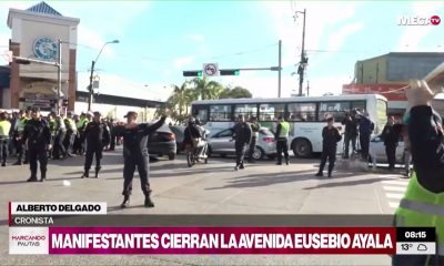 Manifestantes siguen bloqueando calles y rutas en el país. Foto: Captura de pantalla.