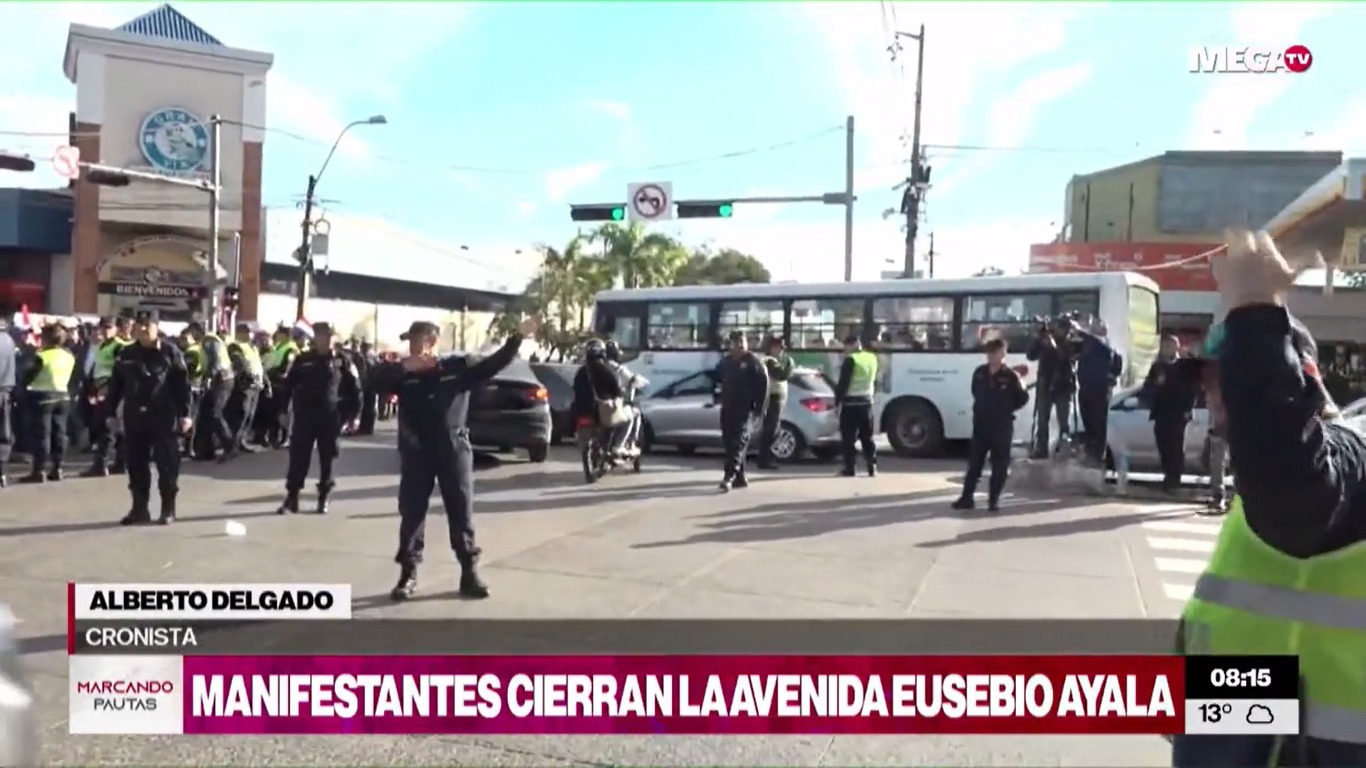 Manifestantes siguen bloqueando calles y rutas en el país. Foto: Captura de pantalla.