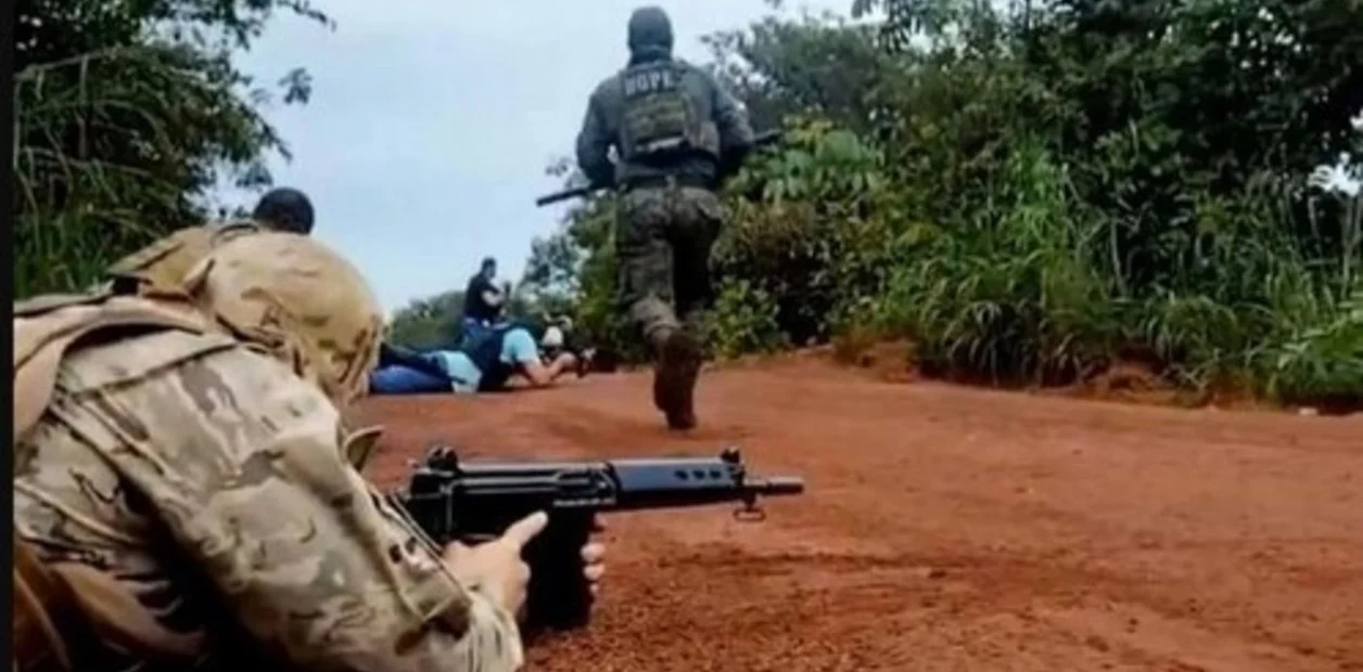 Operación militar en Brasil. Foto: Clarín.