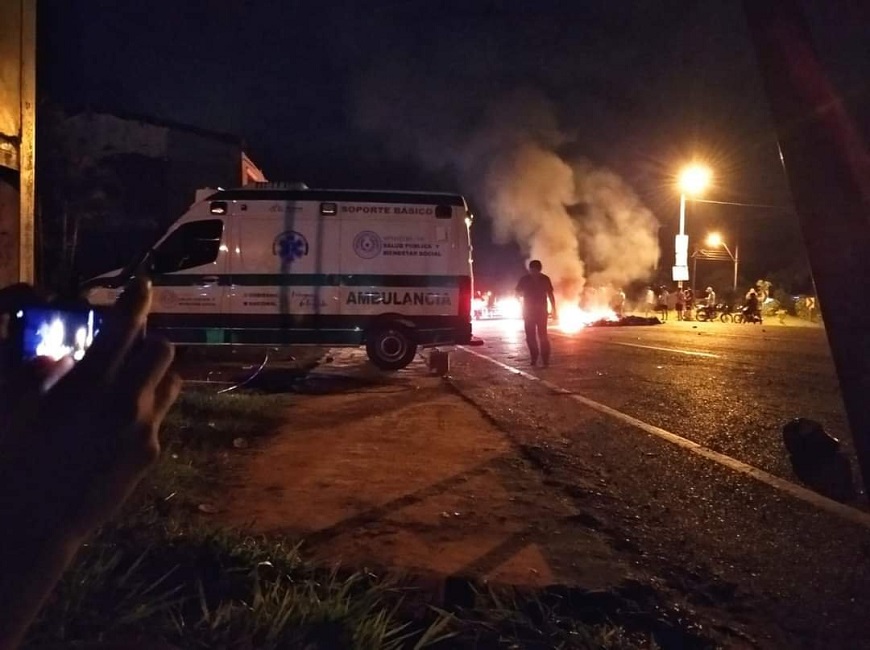 Ataque de ambulancias. Foto: Ministerio de Salud.