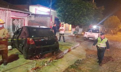 En estas condiciones quedó el rodado. Foto: Policía Nacional.