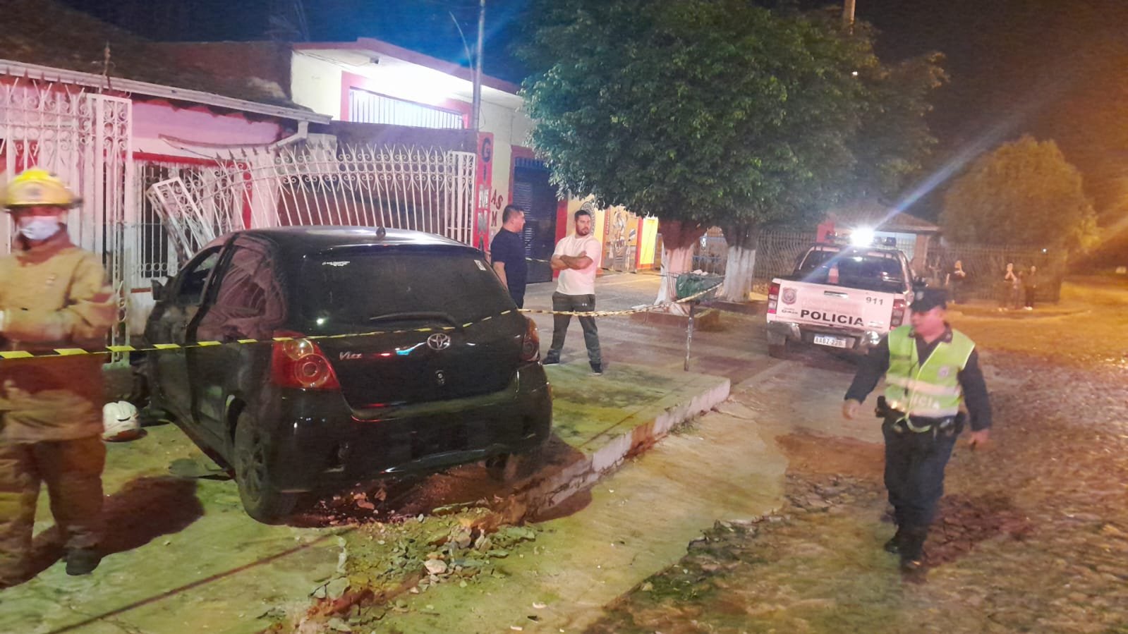 En estas condiciones quedó el rodado. Foto: Policía Nacional.