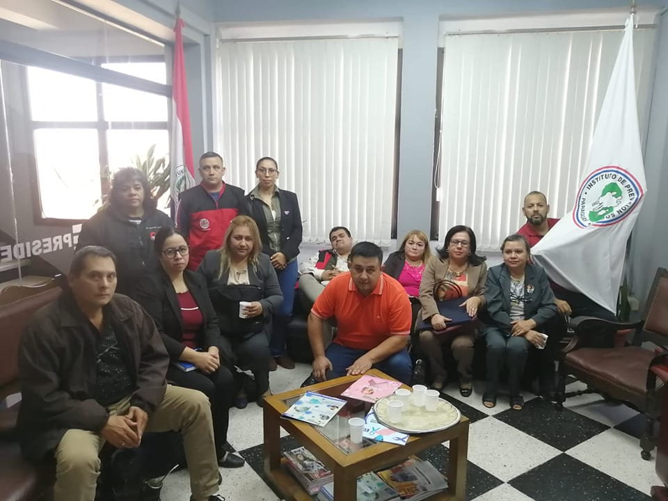 Profesionales de Enfermería realizaron varias reuniones con autoridades del IPS. Foto: APE.